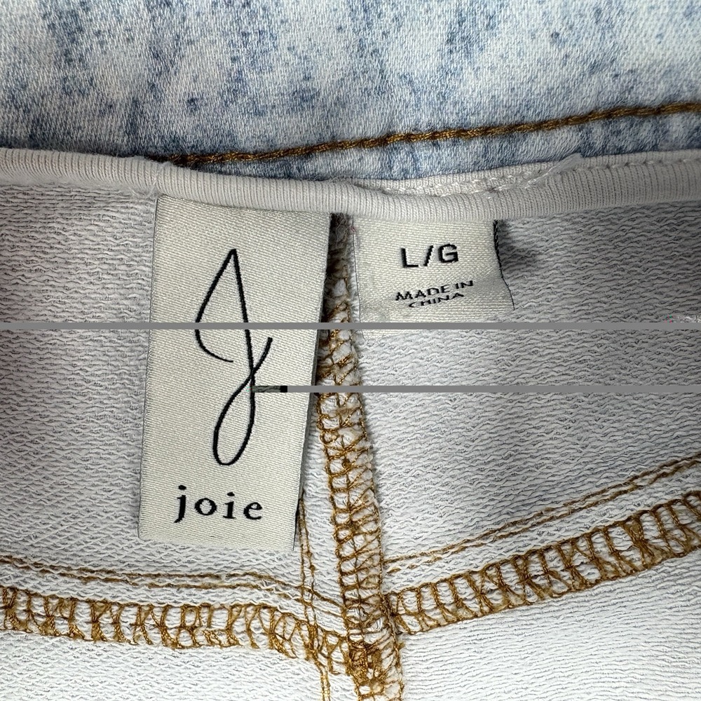 Joie Light Wash Wide Leg Jeans Size Large High Rise Cotton Blend Lightweight - Picture 5 of 10